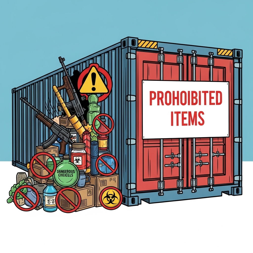 Prohibited shipping items